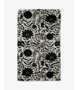 Geometry Shadow Flower Tea Towel