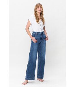 Judy Blue High Waist Double Button Wide Leg