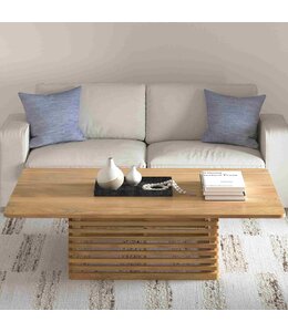 LR Home Modern Weaved Coffee Table