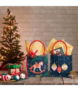 rockflowerpaper Noel Joy Peace Itsy Bitsy Reusable Gift Bag Tote