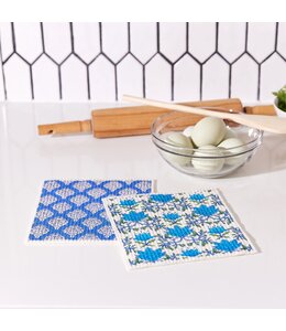 rockflowerpaper Tilly & Fifer Blu Cloths, Set of 2