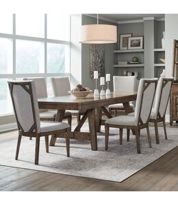 Liberty Furniture Carolina Park 7 Piece Trestle Table Set