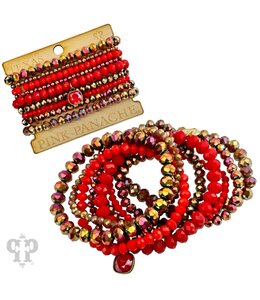 Pink Panache Nine Strand Bracelet