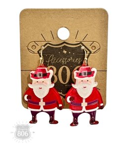 Pink Panache Western Santa Earring