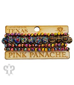 Pink Panache Mixed Bead Bracelet Set
