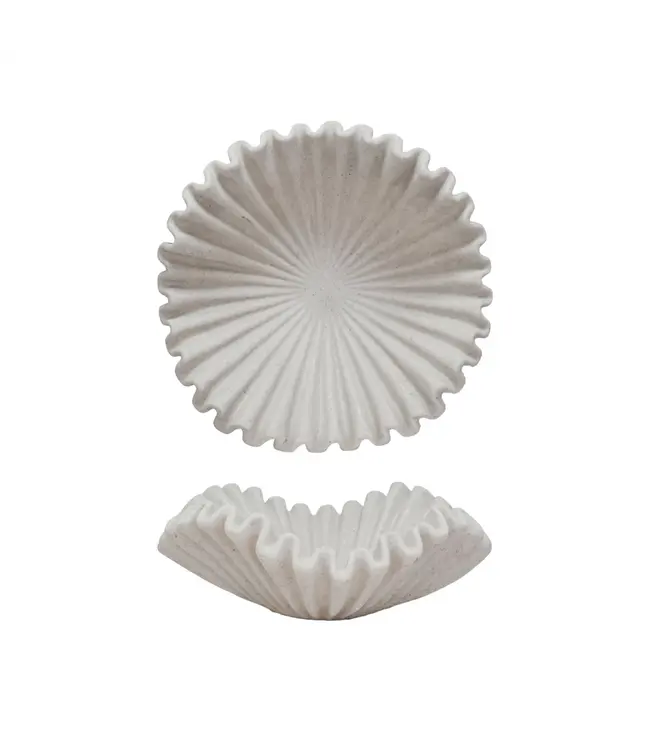 Bloomingville Decorative Resin Ruffled Bowl