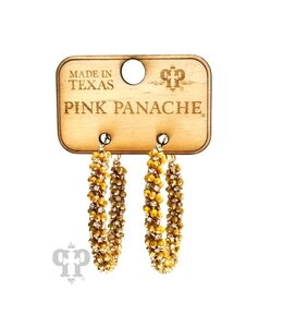 Pink Panache Mustard Yellow Hoop Earring