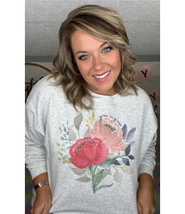 Fox and Owl Grow in Grace Grey Sweatshirt