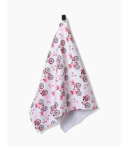 Geometry Love Bikes Tea Towel