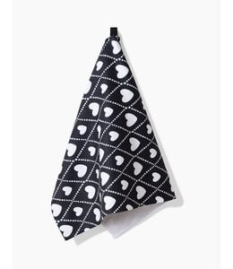 Geometry Onyx Love Lattice Luxe Hand Towel