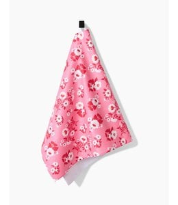Geometry Romance in Bloom Tea Towel
