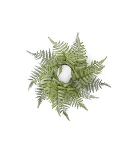 K&K Interiors Real Touch Ostrich Fern Candle Ring/Wreath