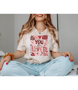 Fox and Owl You Are Loved Cream Boho Faith Graphic Tee