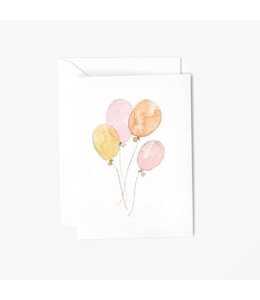 Emily Lex Studios Pink Balloons Mini Notecard