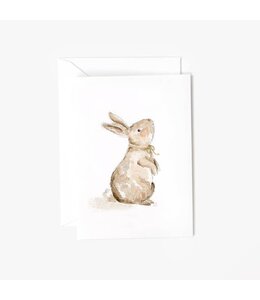 Emily Lex Studios Bunny with Bow Mini Notecard