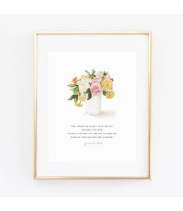 Emily Lex Studios Jeremiah 29:11 Bouquet Scripture Print