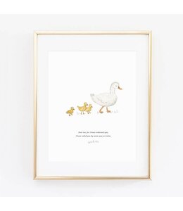 Emily Lex Studios Isaiah 43:1 Mama + Baby Ducks Scripture Print