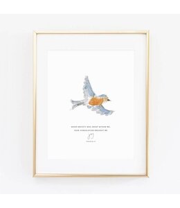 Emily Lex Studios Psalm 94:19 Bird Scripture Print