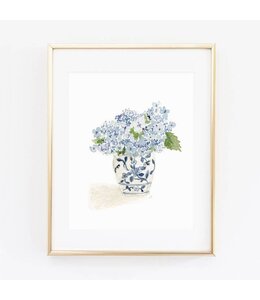Emily Lex Studios Hydrangea Bouquet Art Print (11x14)