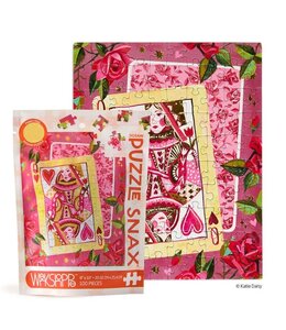 WerkShoppe Queen of Hearts 100 Piece Puzzle Snax