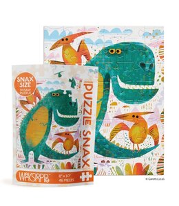 WerkShoppe T-Rex and Friends | 48 Piece Kids Puzzle Snax
