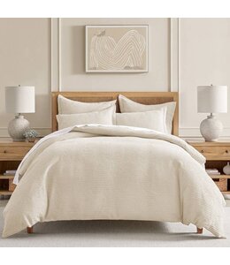 Levtex Cloud Cream Waffle Comforter Set Full/Queen