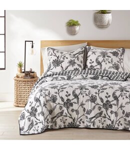 Levtex Tanzie Black Quilt Set Black King/Cal King