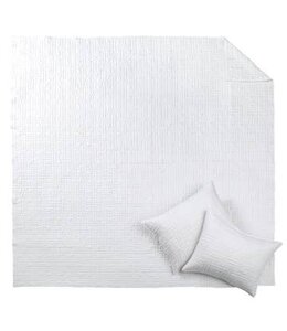 Levtex Melange White Stitch Quilt Set King/Cal King