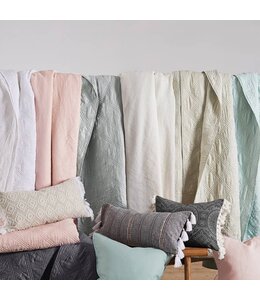 Levtex Washed Linen Quilt White Full/Queen