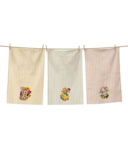 Audrey's Vintage Spring Animals Tea Towel
