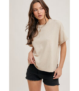 Bluivy Crew Neck Knit T-Shirt