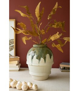 Kalalou Ceramic Olive Vase