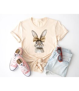 Fox and Owl Bow Bunny Spring Graphic Tee