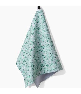 Geometry Plumbago Bloom Tea Towel