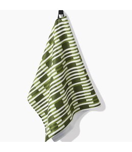 Geometry Clover Stripe Tea Towel