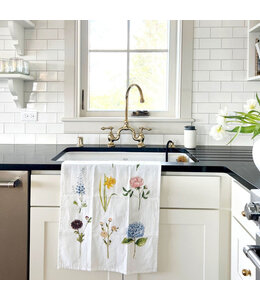 Emily Lex Studios Garden Flowers Tea Towel