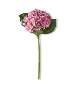 K&K Interiors Dark Pink Real Touch Hydrangea Spray