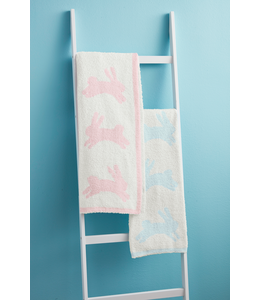 MudPie Blue Bunny Blanket