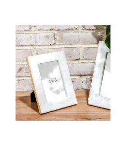 PD HOME Gold Foil Edge Marble Frame (4x6)