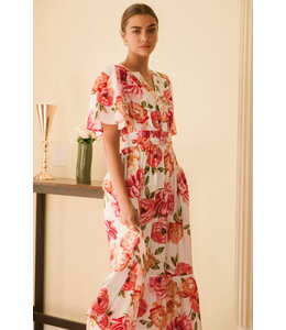 Oddi Floral Printed Midi Dress