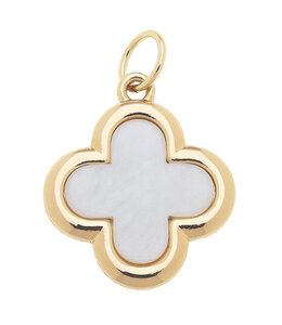Canvas Style Outline Charm in Mother of Pearl