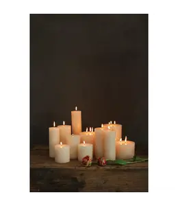 Creative Co-Op Unscented Pillar Candle