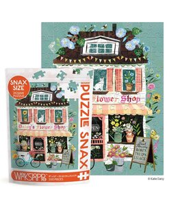 WerkShoppe Daisy's Flower Shop 100 Piece Puzzle Snax