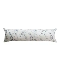 Creative Co-Op Cotton & Linen Printed Lumbar Pillow-36"L x 10"H