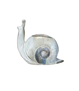 Creative Co-Op Stoneware Snail Vase/Planter