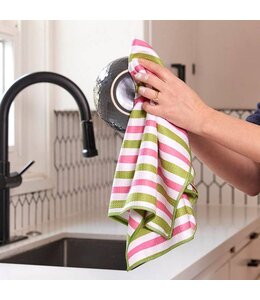 rockflowerpaper Watermelon Stripe Blu Kitchen Tea Towel