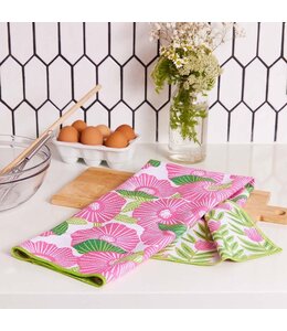 rockflowerpaper Poppy Papaver Blu Kitchen Tea Towel
