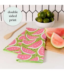 rockflowerpaper Watermelon Party Blu Kitchen Tea Towel