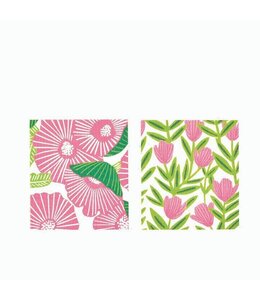 rockflowerpaper Poppy Papaver Blu Cloths Reusable Sponge-Cloth, Set of 2