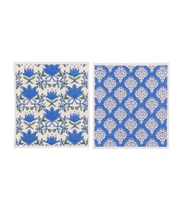rockflowerpaper Tilly & Fifer Blu Cloths, Set of 2